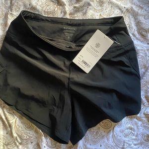 Black athletics shorts